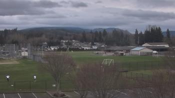 Weather camera view of Granite Falls High School.