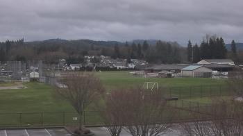 Weather camera view of Granite Falls High School.