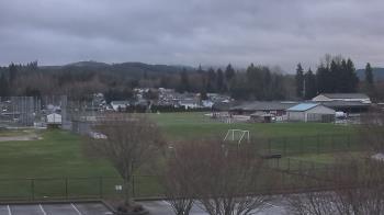 Weather camera view of Granite Falls High School.