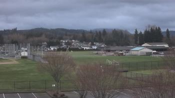 Weather camera view of Granite Falls High School.