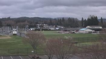Weather camera view of Granite Falls High School.