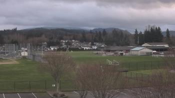Weather camera view of Granite Falls High School.