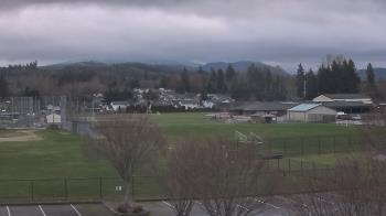 Weather camera view of Granite Falls High School.