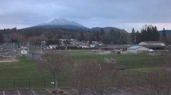 Weather camera view of Granite Falls High School.