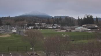 Weather camera view of Granite Falls High School.
