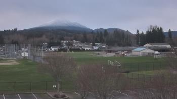 Weather camera view of Granite Falls High School.