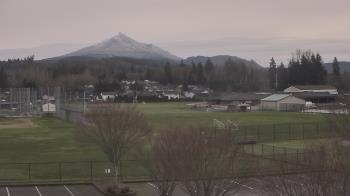 Weather camera view of Granite Falls High School.