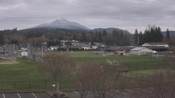 Weather camera view of Granite Falls High School.