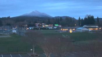 Weather camera view of Granite Falls High School.