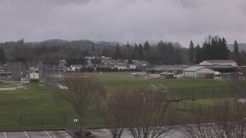 Weather camera view of Granite Falls High School.