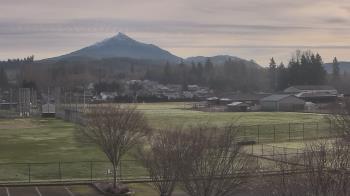 Weather camera view of Granite Falls High School.