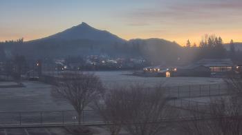 Weather camera view of Granite Falls High School.