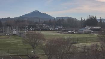 Weather camera view of Granite Falls High School.