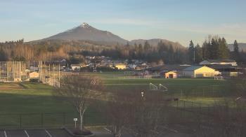 Weather camera view of Granite Falls High School.