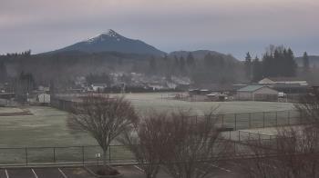 Weather camera view of Granite Falls High School.