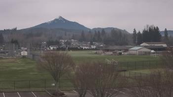 Weather camera view of Granite Falls High School.