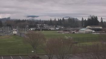 Weather camera view of Granite Falls High School.
