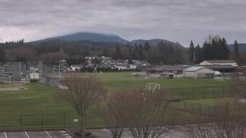 Weather camera view of Granite Falls High School.