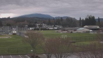 Weather camera view of Granite Falls High School.