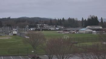 Weather camera view of Granite Falls High School.