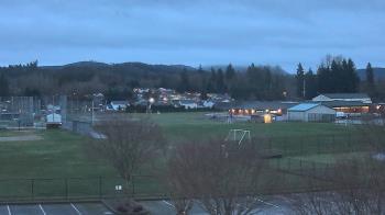Weather camera view of Granite Falls High School.