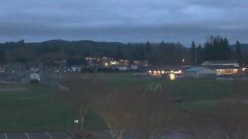 Weather camera view of Granite Falls High School.