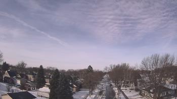 Weather camera view of Sibley East Middle and High School.