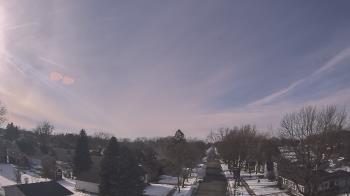 Weather camera view of Sibley East Middle and High School.