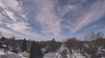 Weather camera view of Sibley East Middle and High School.