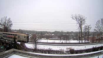 Weather camera view of Madison Public Safety Building.