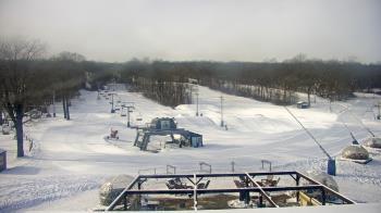 Weather camera view of Powder Ridge Ski Resort.