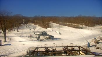 Weather camera view of Powder Ridge Ski Resort.
