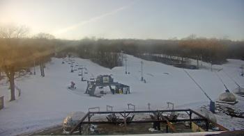 Weather camera view of Powder Ridge Ski Resort.