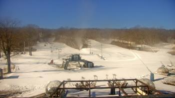Weather camera view of Powder Ridge Ski Resort.