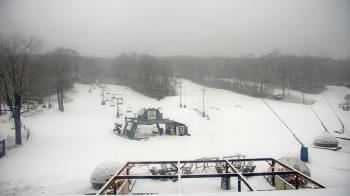 Weather camera view of Powder Ridge Ski Resort.
