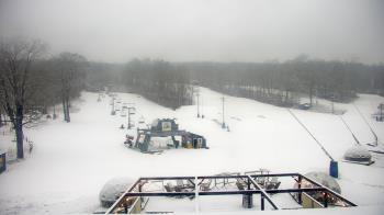 Weather camera view of Powder Ridge Ski Resort.