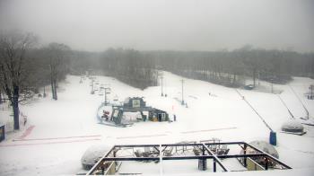 Weather camera view of Powder Ridge Ski Resort.