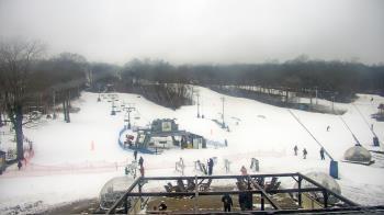 Weather camera view of Powder Ridge Ski Resort.