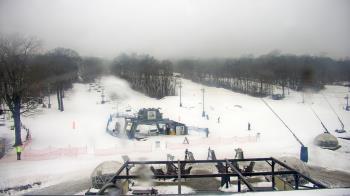 Weather camera view of Powder Ridge Ski Resort.