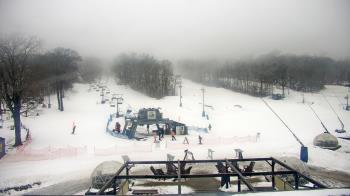 Weather camera view of Powder Ridge Ski Resort.