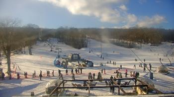 Weather camera view of Powder Ridge Ski Resort.