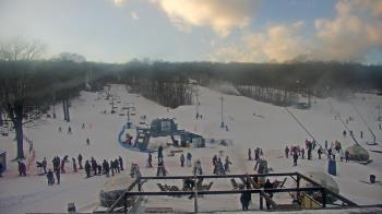 Weather camera view of Powder Ridge Ski Resort.