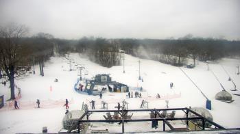Weather camera view of Powder Ridge Ski Resort.