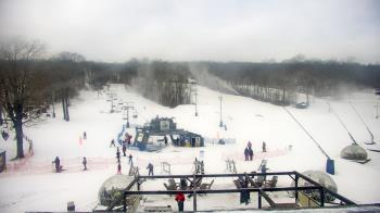 Weather camera view of Powder Ridge Ski Resort.