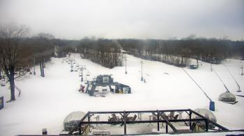 Weather camera view of Powder Ridge Ski Resort.