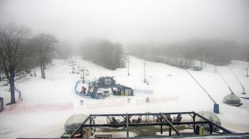 Weather camera view of Powder Ridge Ski Resort.