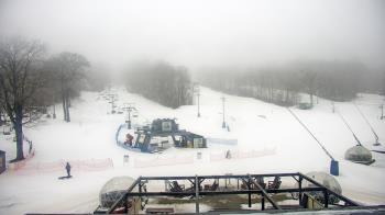 Weather camera view of Powder Ridge Ski Resort.