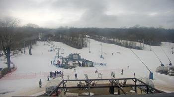 Weather camera view of Powder Ridge Ski Resort.
