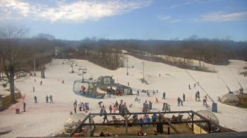Weather camera view of Powder Ridge Ski Resort.