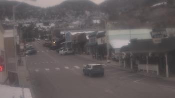 Weather camera view of Overland Hotel.